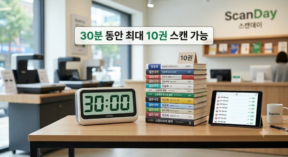 무거운 전공책 스캔